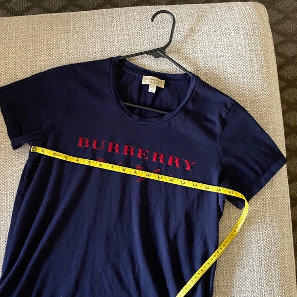 Burberry Short Sleeve Tshirt.  Size M. Navy - Picture 7 of 12